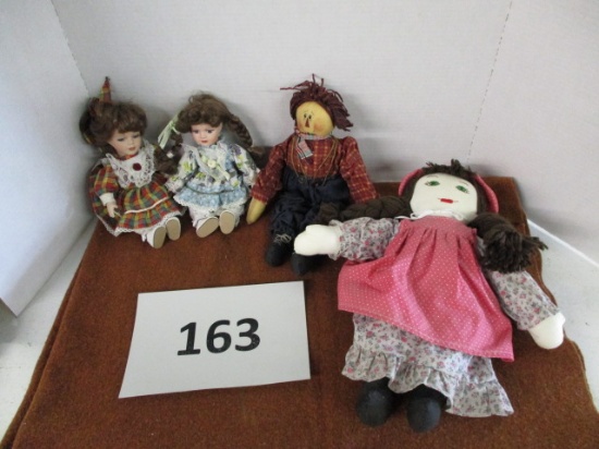 lot of 4 dolls