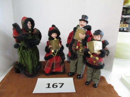 Christmas caroler dolls