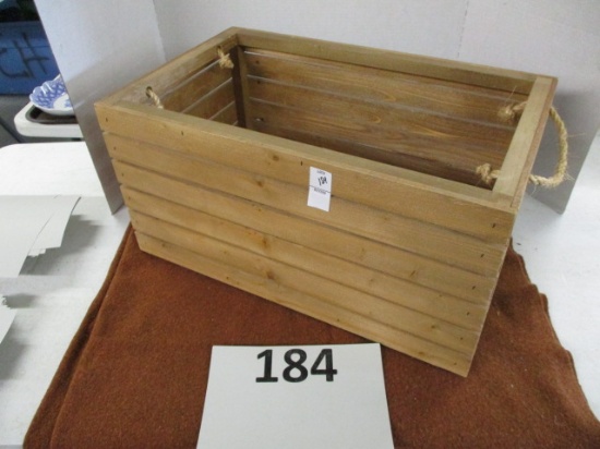 Handled wooden crate