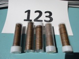 5 rolls wheat pennies