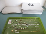 tray of necklaces