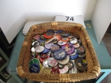 basket of buttons/pins