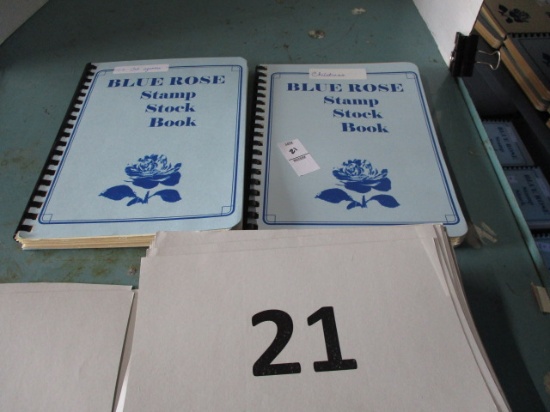 2 stamp stock books