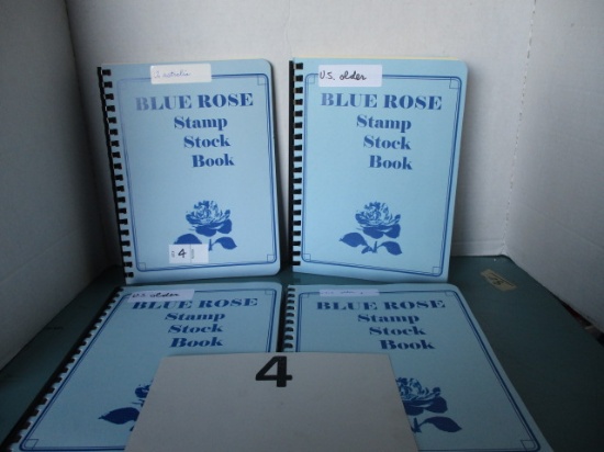 4 stamp stock books