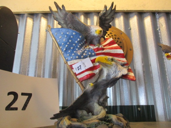 Sand Cast Patriotic Eagle