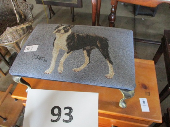 Picken Bull Terrier footstool