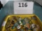 Tray lot of costume jewelry