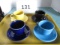 Lot of 4 Fiesta cups and saucers