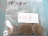 Lot of 15 foreign coins