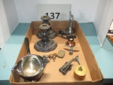 box of metal items