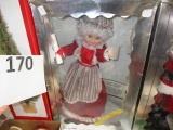 silver series animated and illuminated Mrs Claus