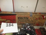 Cardboard electric fireplace