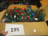 Huge box of vintage Christmas lights