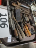 Lot of chisels, punches, etc