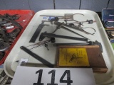 tray lot of machinist tools