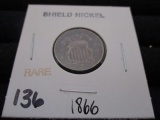1866 Shield nickel