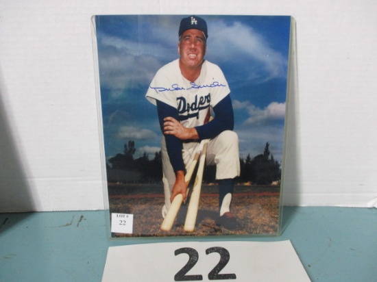 Duke Snider signed photo