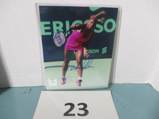 Serena Williams signed phot