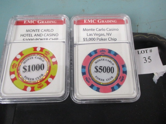 $6000 Monte Carlo Casino chips
