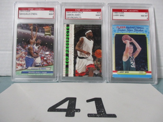 Lot of 3 Basketball cards