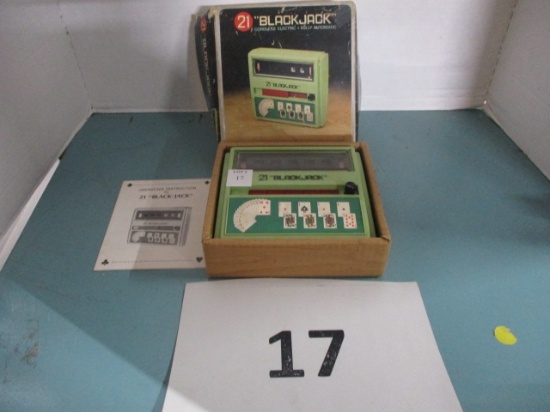 Battery operated black jack game