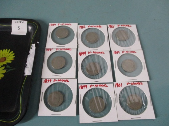 lot of 9 V nickels