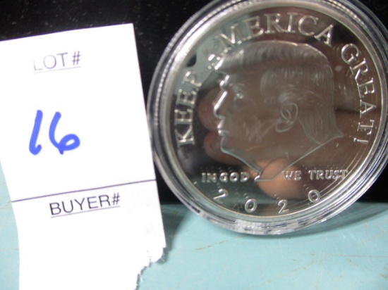 Donald Trump proof finish coin