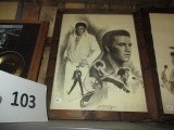 Elvis framed art