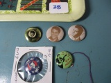 Lot of 5 original Elvis button