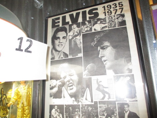 Framed Elvis Poster
