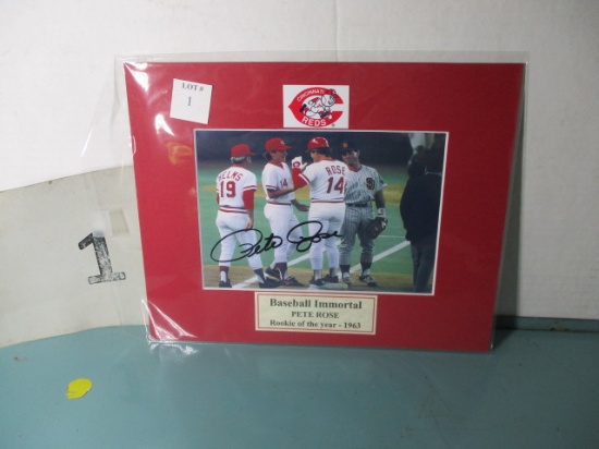 Pete Rose Autographed 5x7