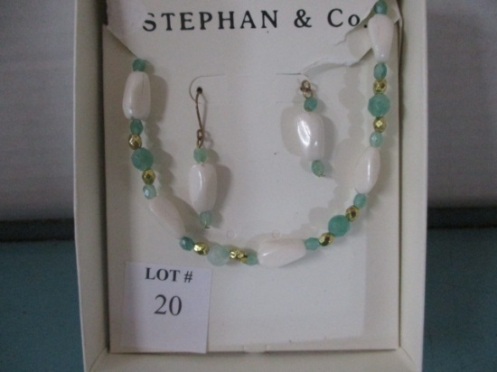 Stephan & Co earrings and necklace