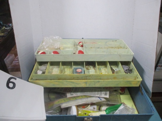 Vintage Tackle box with tackle
