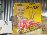 Vintage havana ribbon cigar sign