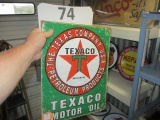 metal sign Texaco Motor Oil