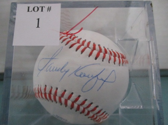 Sandy Koufax signed baseball