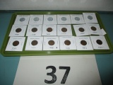 lot of 18 wheat pennies (6 steel)