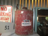 5 gallon oil can Mobil Gargoyle