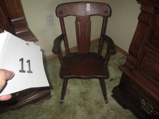 Antique toddler rocking chair