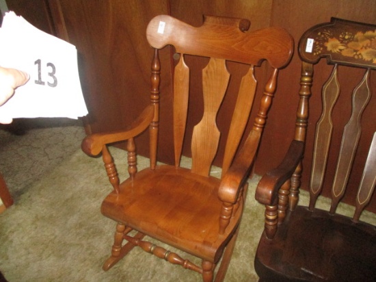 oak rocking chair