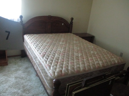 Oak Cannonball bed