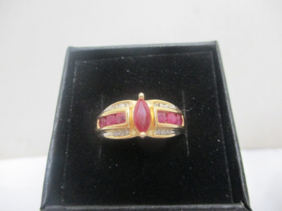 Gold Jewelry, Rubies, Sterling, costume
