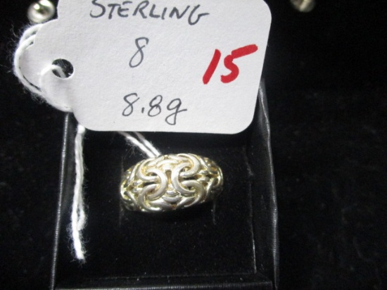 Sterling silver celtic knot ring