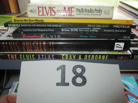 Lot of 7 Elvis collector books