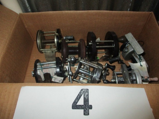 Lot of 7 vintage fishing reels