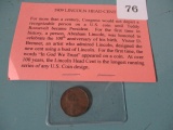 1909 Lincoln cent