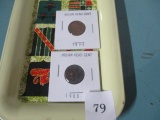 2 indian head cents