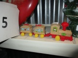 Snoopy train and 2 cars