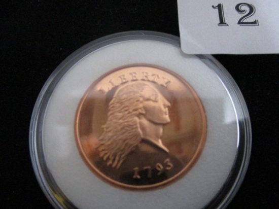 Chain Cent 1793 Copper Replica Proof Finish