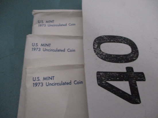 3) 1973 uncirculaetd sets